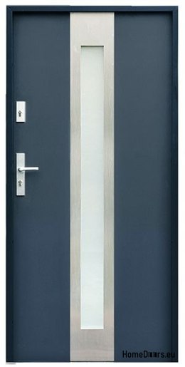 CUSTOM-MADE EXTERNAL DOOR W11 80/90 WHITE ANTHRACITE