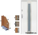 EXTERNAL DOORS TO SIZE W18 80/90 WHITE ANTHRACITE, FOAM