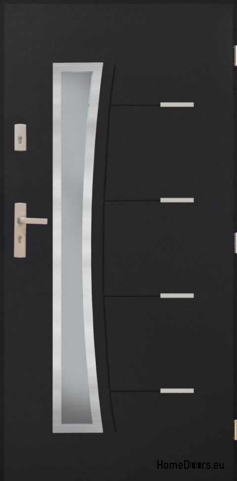 Exterior doors Polish steel 72mm Saturn 01 80 90 Exterior doors Polish steel 72mm Saturn 01 80 90