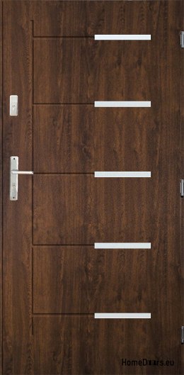 Steel exterior entrance door 55mm KANKAN 80 90