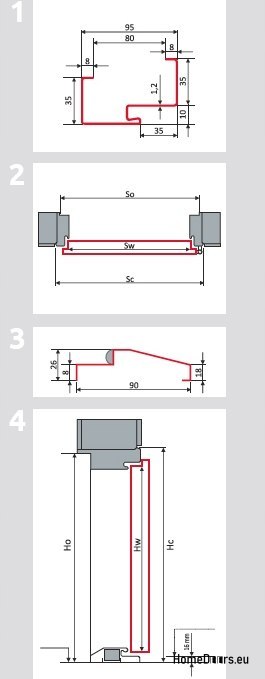 EXTERNAL DOORS TO SIZE WHITE, anthracite FOAM EXTERNAL DOORS TO SIZE WHITE, anthracite FOAM