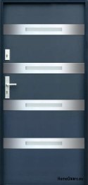 CUSTOM-MADE EXTERNAL DOORS W12 70 80 90 100 ANTHRACITE, WHITE FOAM