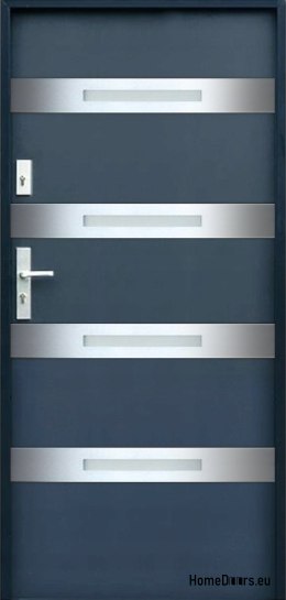 CUSTOM-MADE EXTERNAL DOORS W12 70 80 90 100 ANTHRACITE, WHITE FOAM