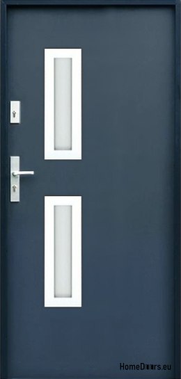 CUSTOM-MADE EXTERNAL DOOR W17 ANTHRACITE, WHITE FOAM