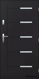 Steel exterior entrance door 55mm KANKAN 80 90