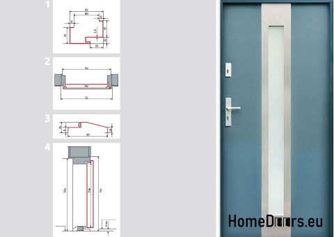 CUSTOM-MADE EXTERNAL DOORS W11 80 BLACK, FOAM CUSTOM-MADE EXTERNAL DOORS W11 80 BLACK, FOAM