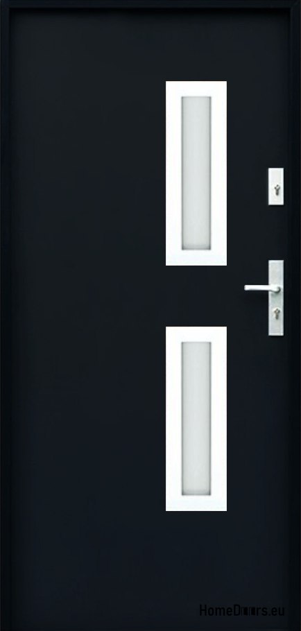 CUSTOM-MADE EXTERNAL DOOR W17 70 L BLACK, FOAM CUSTOM-MADE EXTERNAL DOOR W17 70 L BLACK, FOAM