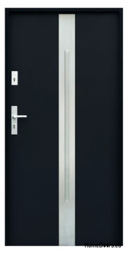 CUSTOM-MADE EXTERNAL DOOR W18 80 BLACK, FOAM