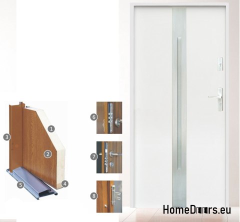 CUSTOM-MADE EXTERNAL DOOR W18 80 BLACK, FOAM CUSTOM-MADE EXTERNAL DOOR W18 80 BLACK, FOAM