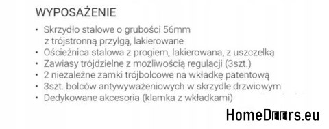 ENTRANCE DOOR 56mm LAK GRAND 90 ENTRANCE DOOR 56mm LAK GRAND 90