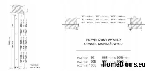 POLISH exterior doors 55mm LAK Bulaj 80, 90,100 POLISH exterior doors 55mm LAK Bulaj 80, 90,100