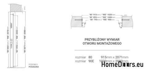 ENTRANCE DOOR 56mm JUPITER FULL W14 90 ENTRANCE DOOR 56mm JUPITER FULL W14 90