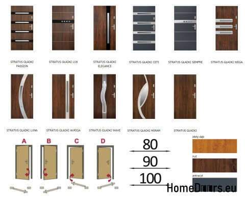 ENTRANCE DOOR 68MM WARM STRATUS AGAR 90 ENTRANCE DOOR 68MM WARM STRATUS AGAR 90