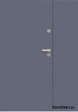 DOUBLE-LEAF ENTRANCE DOOR LAK SMOOTH 140