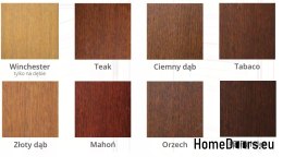 Exterior doors wooden oak 75 mm Frej-P
