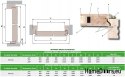 Exterior doors, wooden pine 82 mm ARIE