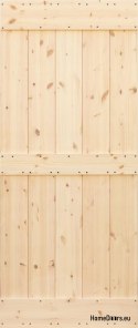 WOODEN PINE SLIDING DOOR LOFT RUSTIC E 70