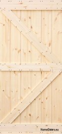 WOODEN SLIDING PINE DOORS LOFT RUSTIC K 90