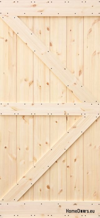WOODEN SLIDING PINE DOORS LOFT RUSTIC K 90