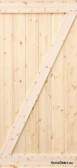 WOODEN PINE SLIDING DOOR LOFT RUSTIC Z 70
