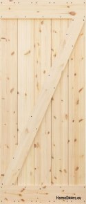 WOODEN PINE SLIDING DOOR LOFT RUSTIC Z 70