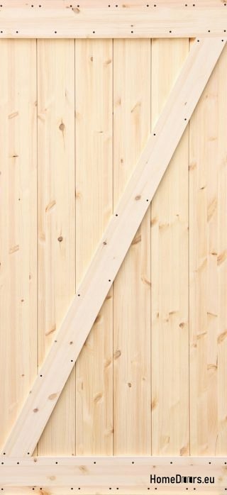 WOODEN PINE SLIDING DOOR LOFT RUSTIC Z 90