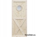 WOODEN PINE KNOTTED DOORS RADEX LOFT OX 70