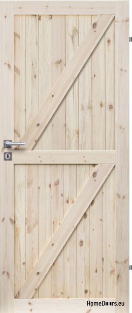 RAW PINE WOODEN DOORS RADEX LOFT ZZ 60