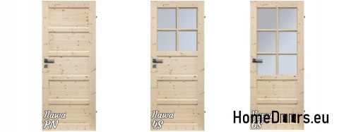 INTERIOR DOORS IŁAWA SOLID PINE WOOD 90 INTERIOR DOORS IŁAWA SOLID PINE WOOD 90