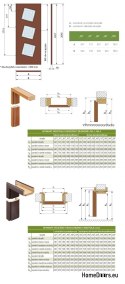 Glazed room door BORNEO 4 panes 70