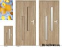 Bathroom doors with glass for toilet CELEBES 60