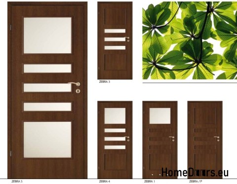 Bathroom doors with glass ventilation ZEBRA 60 Bathroom doors with glass ventilation ZEBRA 60