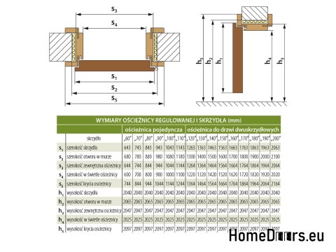 Adjustable frame MDF OR-1, 260-280 mm Adjustable frame MDF OR-1, 260-280 mm