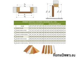 Fixed frame OA-1, HDF panel doors, FOIL