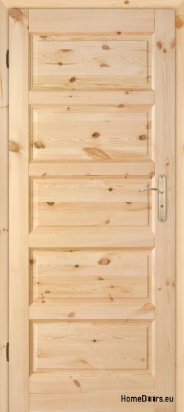 Wooden door raw knot MANHATTAN 60/70/80/90