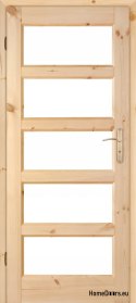 Wooden door raw knot MANHATTAN 60/70/80/90