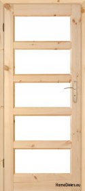 Wooden door raw knot MANHATTAN 60/70/80/90
