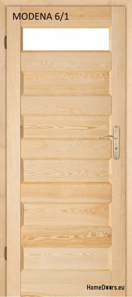 Wooden pine bathroom door MODENA 60/70/80/90