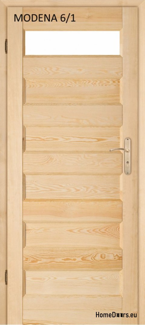 Wooden pine bathroom door MODENA 60/70/80/90