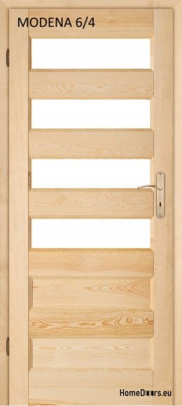 Wooden pine bathroom door MODENA 60/70/80/90