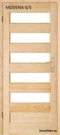 Wooden pine bathroom door MODENA 60/70/80/90