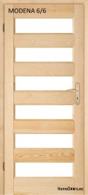 Wooden pine bathroom door MODENA 60/70/80/90