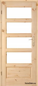 Bathroom door pine knot MANHATTAN 60/70/80/90
