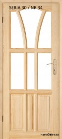 Knotless pine doors SERIES 30 No. 34 60/70/80/90