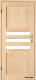 Wooden pine room door ZEBRA 60/70/80/90