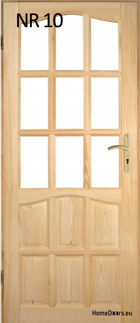 Interior wooden pine doors No. 10 60/70/80/90