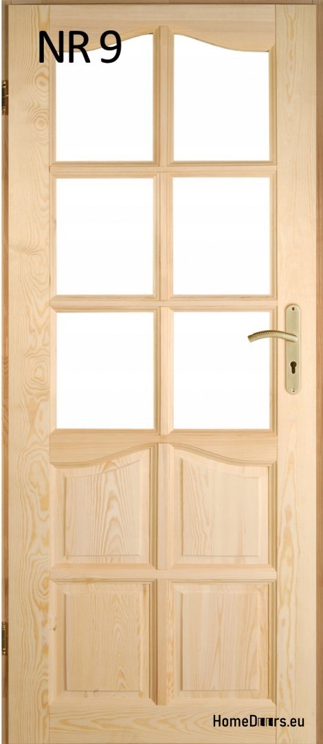 Interior wooden pine doors No. 10 60/70/80/90 Interior wooden pine doors No. 10 60/70/80/90