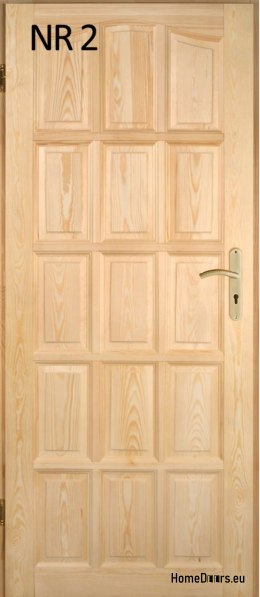 Interior wooden pine doors No. 2 60/70/80/90