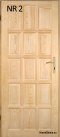 Interior wooden pine doors No. 2 60/70/80/90