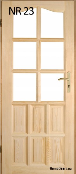 Interior wooden pine doors No. 23 60/70/80/90
